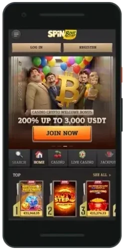 SpinBoss App auf dem Smartphone